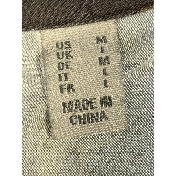 LOGO Lori Goldstein Sz M Fall Colors Print Stretch Jersey Cardigan Top Pockets - Picture 6 of 16